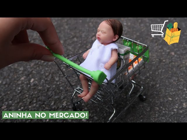 ROTINA DA MANHÃ COM A MINI BEBÊ REBORN DE SILICONE SÓLIDO ANINHA 