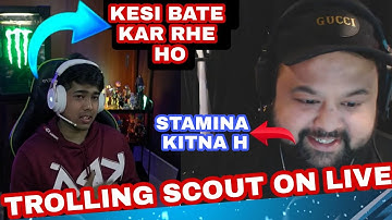 Goldy bhai Call Scout on live stream | Goldy bhai trolling Scout |