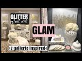 Z GALLERIE INSPIRED GLITTER WALL ART | DIY GOLD GLITTER ART | CHELLESGLAMHOME