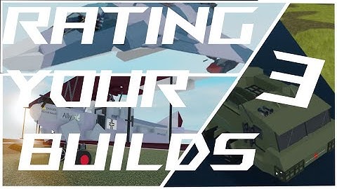 Rating Your Builds from Discord 3!!! | Roblox Plane Crazy