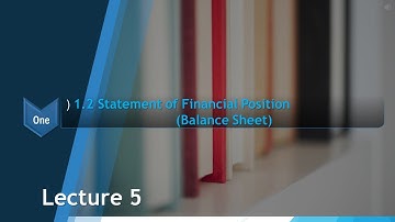 L 5 - Unit 1-Sub 1.2 Balance Sheet  -CMA2020
