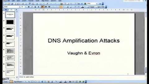 DEF CON 14 Hacking Conference Presentation By Vaughn and Evron - DNS Amplification attacks - Video