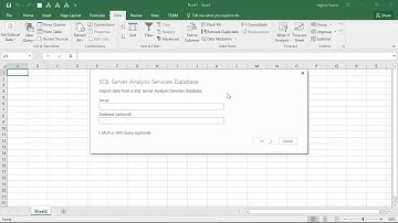 Power Query Load data to excel workbook from SSAS database