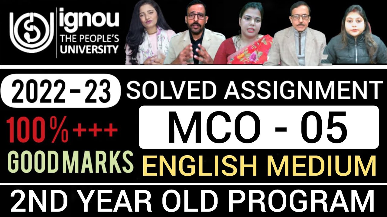 mcom solved assignment 2022 23