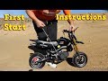 Pocket Bike 50cc - First Start Instructions - Mini Moto 49cc Hobbit Sport