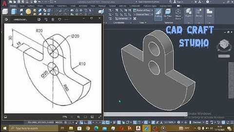 AutoCAD 3D Tutorial – Modeling a Mechanical Part from a Dimensioned Drawing