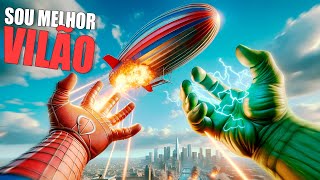 Super Vilão com Fusão de Poderes do Super Choque, Homem Aranha e Hulk (?) no SuperflyVR screenshot 4