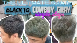 NO DAMAGED HAIR BLEACHING AND COLORING ASH BLONDE| ASH  GREY| SILVER| COWBOY ASHGREY  AT HOME