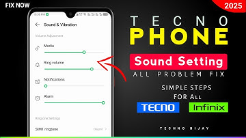How To Fix Sound Problem In Tecno Phone | Speaker Not Working Problem In Tecno Infinix Phone