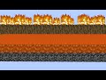 WHAT HAPPENS IF I CREATE A WORLD WITH WOOD ABOVE LAVA
