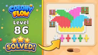 Colony Flow! - Level 86 Walkthrough 🧩 | Solution & Gameplay (ABI GAMES) 🐜