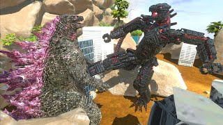 Godzilla 2024 vs. Dark Mechagodzilla!   Animal Revolt Battle Simulator