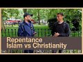 P1 Repentance in Islam vs Christianity| Hashim with a friendly Christian| Speakers Corner| Hyde Park