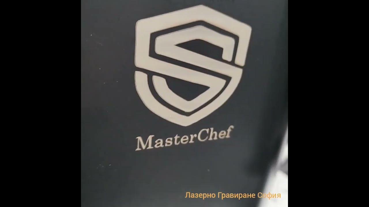Лазерно гравиране на пластмасова поставка за ножове - YouTube