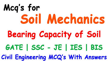 Geo technical engg mcq | Soil Mechanics MCQ