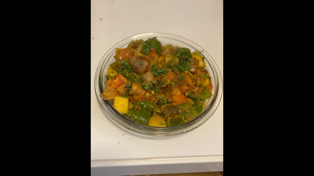 Potato,Capsicum,Onion Sabzi YouTube
