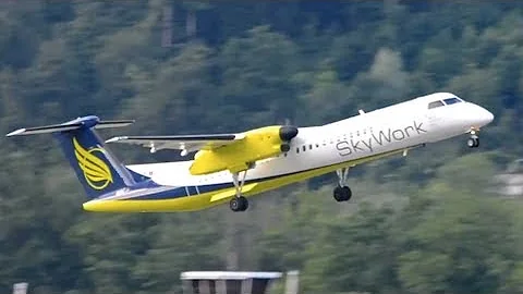 Dash 8 Q400 || Evening takeoff with ATC! HD