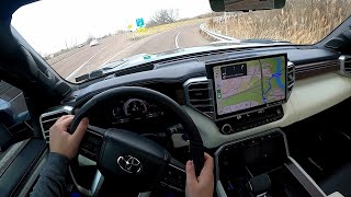 Commuting in a Hybrid Pickup truck - 2023 Toyota Tundra Capstone iForce Max (Hybrid) - POV Drive by BovDrives 870 views 3 days ago 18 minutes