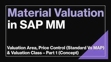 Standard Vs Moving Average Price (MAP) Control - Concept |Material Valuation in SAP MM | Part 1