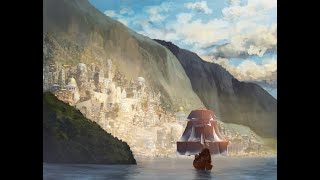Imaginary landscape painting