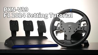 PXN V99 Gaming Steering Wheel & PC F1 2024 Setup Tutorial