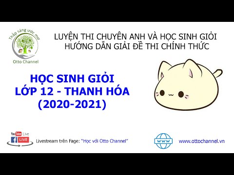 Đề Thi Học Sinh Giỏi Lớp 12 Thanh Hóa Năm 2020-2021 - Video 1/7
