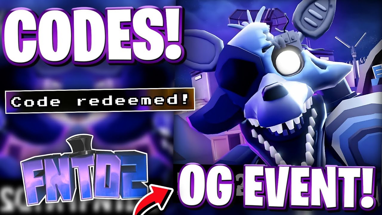 ⚡OG EVENT UPDATE & UPDATE 14 CODES FOR FNTD 2! ROBLOX FIVE NIGHTS TD 2 CODES