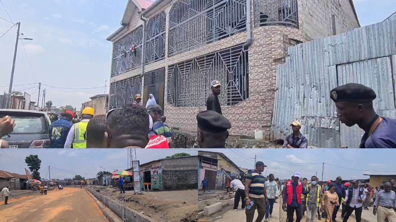  🚨 DÉMOLITION CHOC À N'DJILI : UN IMMEUBLE AU-DESSUS D’UN CANIVEAU AU CŒUR DU SCANDALE