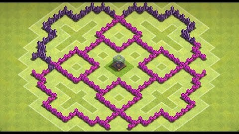Clash Of Clans - "BEST" TH7 Dark Elixir Farming Base! - New 2015 HD