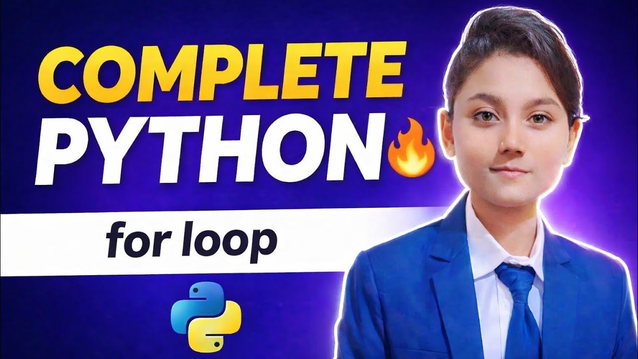 Python For Loop Explained in Hindi 🔥 Beginners to Pro
