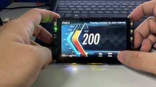 Indoor Air Quality Monitoring System GUI on HMI board using RT-Thread and LVGL