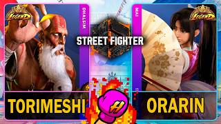 SF6 Torimeshi (DHALDIM) VS Orarin (MAI)🥊Street Fighter 6🥊スト6🥊4K 60ᶠᵖˢ