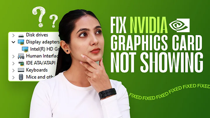 How To Fix Nvidia Graphics Card Not Detected In Windows 11/10/8/7