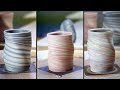 How to marble clay on the wheel with colored clay