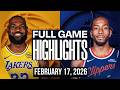 LAKERS vs CLIPPERS FULL GAME HIGHLIGHTS | February 17, 2026 | NBA Season Highlights Today (2K)