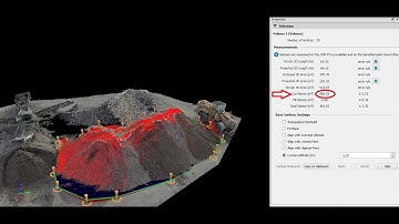 Point clouds based earthworks volumes calculations