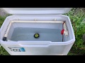 DIY Fish Live well low budget high return on value Coleman cooler Conversion