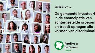 Partij Voor De Dieren Leiden  Speerpunten