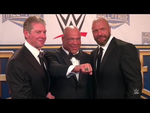 Kurt Angle receives his WWE Hall of Fame ring