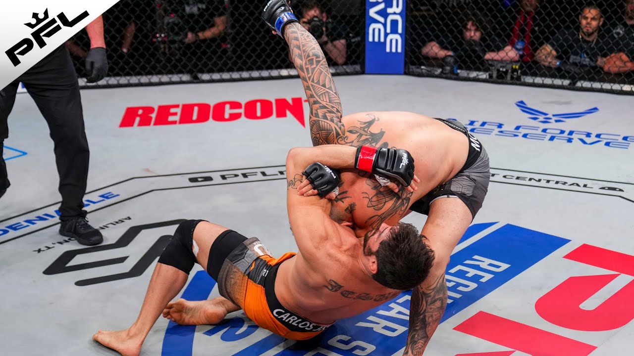 Top 10 Submissions of 2022 PFL Season Brabo Choke, Twister, Mounted Guillotine, and More!