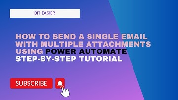 How to Send a Single Email with Multiple Attachments Using Power Automate | Step-by-Step Tutorial