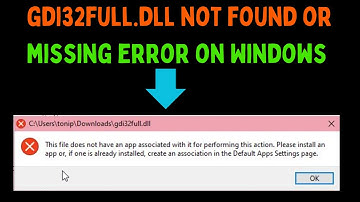 How to Fix gdi32full.dll Not Found or Missing Error on Windows 11