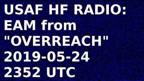 USAF HF Global Communications System, EAM from OVERREACH | 11175 and 8992 | Shortwave Radio