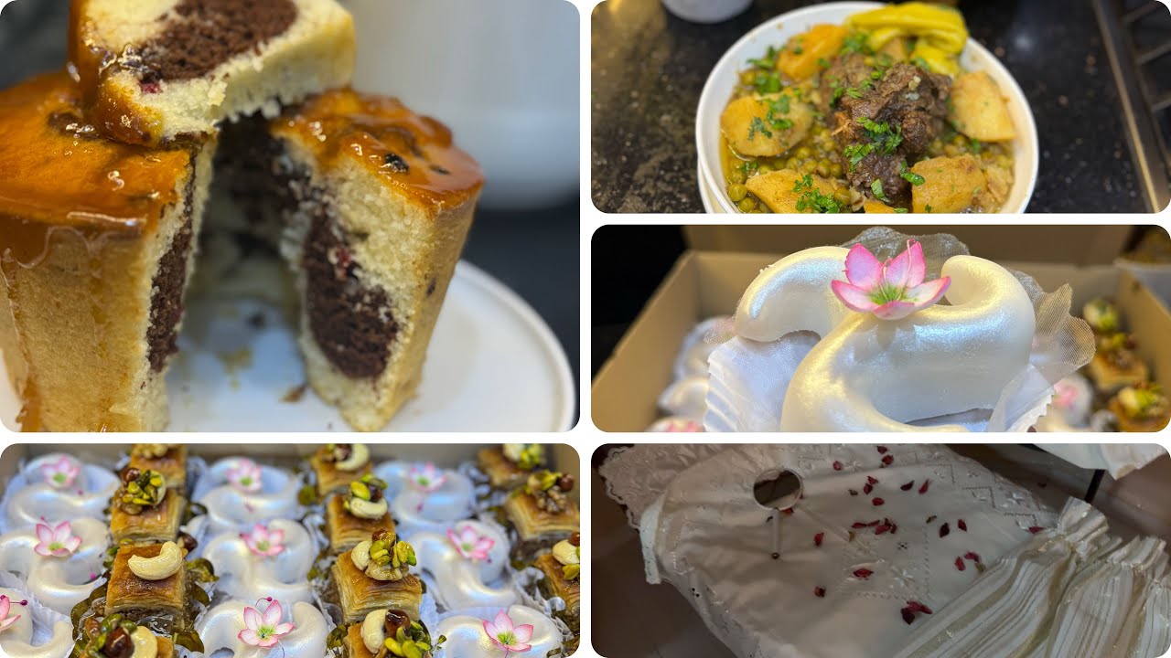 حمام لعروسة،شوية من زمان و شوية من ضرك👌جواز تقليدي يقطر بالبنة😋خبز الكوشة الله الله،مسكوتشو بحبة بيض