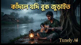 কাঁদলে যদি বুক জুড়াইত | Bengali Sad Folk Song 2026 | Tunely AI