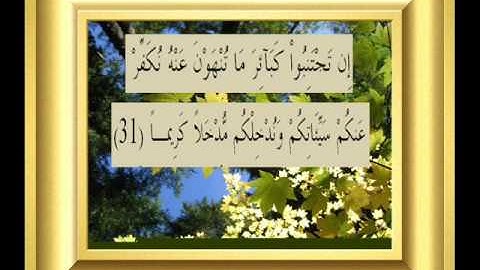 القران الكريم سورة النساء الأية 31.wmv
