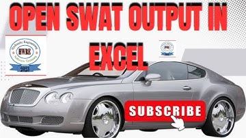 How to Open SWAT Output in Excel|@hydraulicengineering8463  |#ethiopia #2024#swat #renewableenergy |