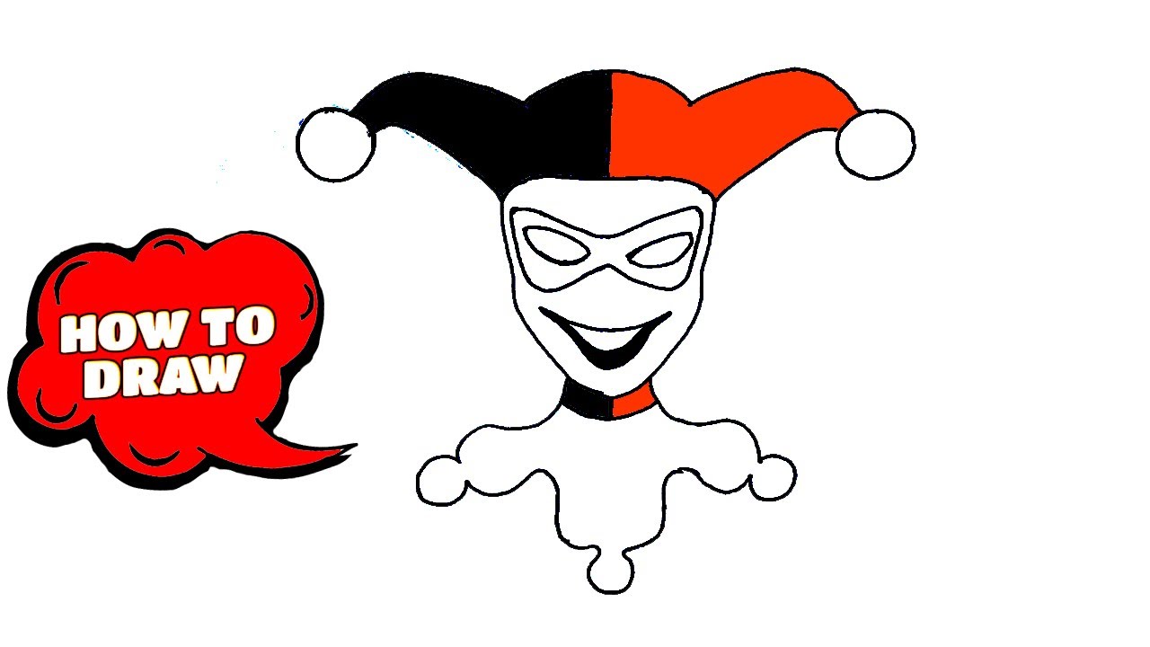 How To Draw Harley Quinn Harley Quinn And Joker Drawings Youtube