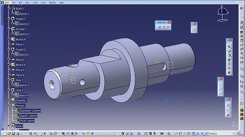 CATIA Tutorial - PartDesign Exercise 4 - v1