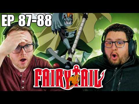 SUGAR BOY & HUGHES We REACT to FAIRYTAIL Episodes 87-88 for the first time!!!
